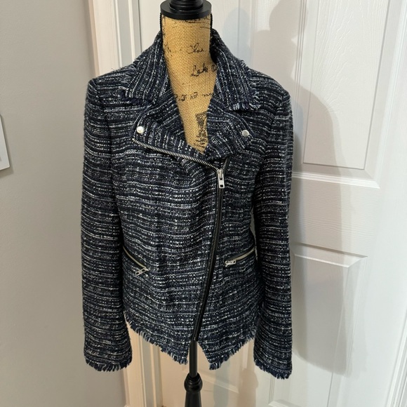 Free People Nicole Tweed Zipper Moto Jacket - Picture 4 of 15